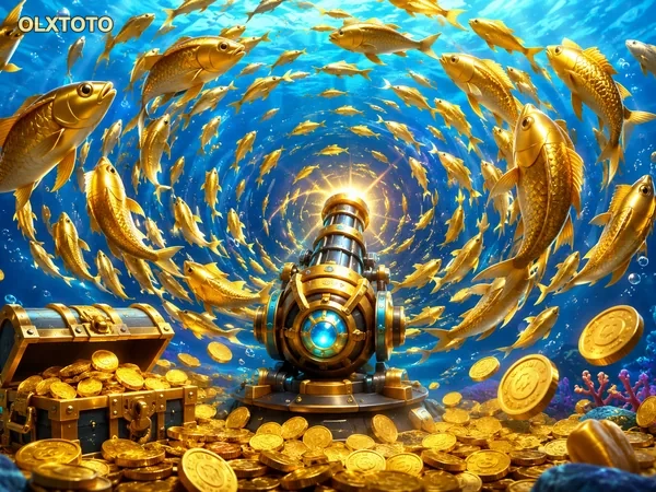 Visual fitur permainan King of Fishing di olxtoto